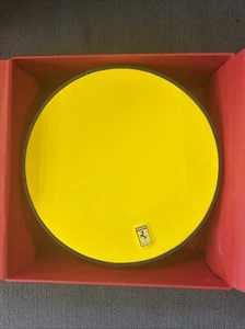 Ferrari  Round Leather Boxes YELLOW. Very Rare - Picture 1 of 11