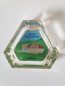 Vintage Souvenir Ashtray - Hotel Baschalva am Pizol - Ostschweiz - Switzerland - Bild 1 von 4