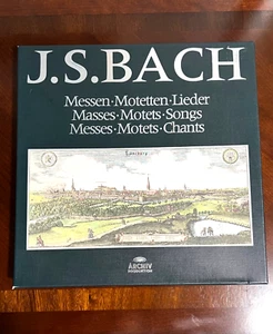 J. S. Bach Vol 2 MESSEN MOTETTEN LIEDER Archiv 2722017 8 LP Messes Songs Chants - Picture 1 of 3