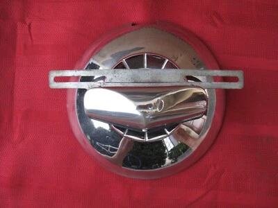 1951 Kaiser Frazer Rear Continental Kit Hubcap Hollywood Accessory License Frame - Image 1 of 4