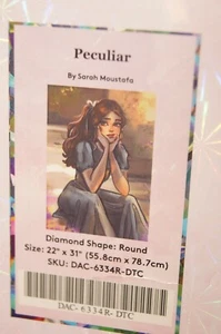 Diamond Art Club DIY Round Kit PECULIAR FANTASY GIRL Sarah Moustafa 22x31 NEW - Picture 1 of 3