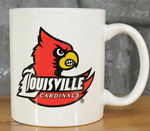 University Of Louisville Cardinal Coffee Mug White Louisville Cup Red Bird Gift Cover