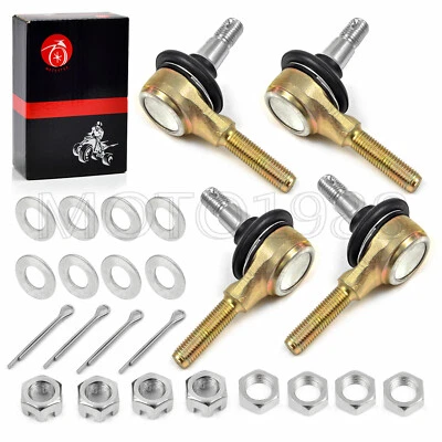 4 x rótulas de extremo de tirantes izquierda derecha para Yamaha Banshee YFZ450 Raptor Warrior Foto 1 de 4