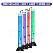 Extra Large 90cm Colour Changing LED Sensory Bubble Tube Lamp Black Fish Water