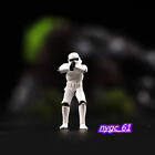1/43 White Stormtrooper Gun Scene Prop Miniture Figure Fit Cars Vehicles Toy Dol