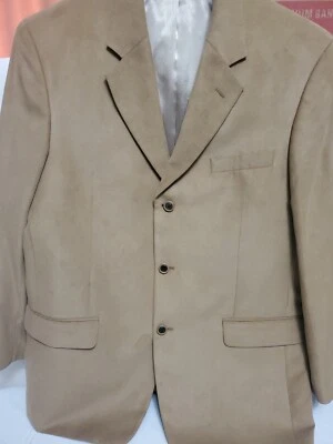 ALFANI Blazer Sz 41 R  Brown SUEDE Sports Jacket Men - Image 1 of 4