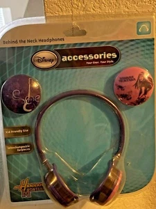 Hannah Montana Behind Neck Headphones Disney NEW NRFB PURPLE SEALED - Picture 1 of 1