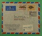 DR WHO 1952 PORTUGUESE MOZAMBIQUE REGISTERED AIRMAIL TO PORTUGAL FISH k06936