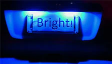 For Subaru Impreza RS WRX STI GL Blue LED License Number Plate Lights GM GC GF  - Image 1 of 1