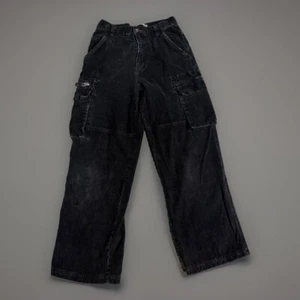 boys plugg corduroy black cargo plants size 14 vtg - Picture 1 of 7