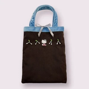 Vintage Hello Kitty Vivitix bestickte Tasche/Geldbörse mit Perlen & Bandverschluss 1976 - Bild 1 von 5