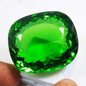 Natural 236.60 Carat Green Tsavorite Garnet Cushion Cut Loose Gemstone_CERTIFIED - Picture 1 of 9