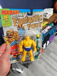 Lot Of 4 Thing Invisible Woman Human Torch Deathlok Toy biz Marvel Fantastic 4 - Picture 1 of 12