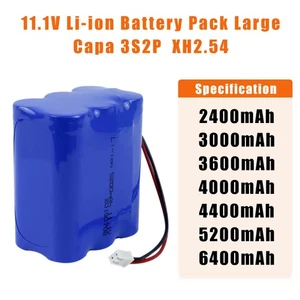 Batería 3S2P 11.1V Batería 2400-3600MAH Batería BMS Protección XH 2.54 Enchufe - Imagen 1 de 21