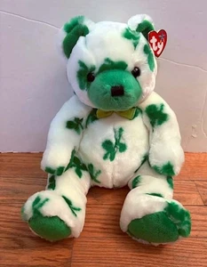 TY Beanie Buddy Kleebär St Patrick Plüsch Puppe Stofftier Vintage Neu mit Etikett - Bild 1 von 2