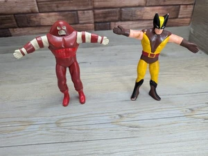 Juggernaut & Wolverine 6" Bend-Em Figures Marvel Uncanny X-Men Just Toys - Picture 1 of 19