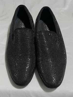 男式 portabella New York 水晶装饰懒人鞋乐福鞋 7.5 码 — 第 1/4 张图片