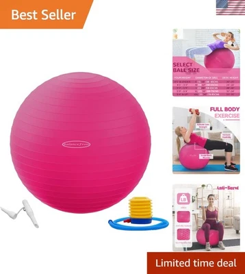 Slip Resistant Exercise Yoga Ball - Multi-Size Options with Free Pump Included - Image 1 of 4