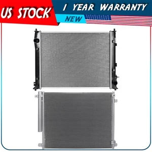 Radiator and AC Condenser Kit For 2016 2017 2018 2019 Honda Civic - Picture 1 of 17