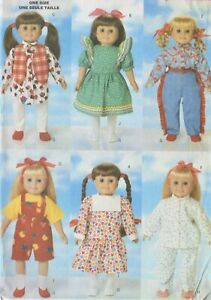 Shirt Flannel FF Pajamas Matching 18 Inch Doll Clothes See /& Sew 6613 Top Pants Girl Uncut Butterick sewing pattern Child Size 2-8