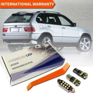 BMW X5 E53 LED Interior Premium Kit 19 SMD Bulbs White Error Free Full Set - Picture 1 of 12