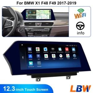 Car 12.3'' GPS Blade Screen Player Wifi Stereo 4G+64G For BMW X1 F48 F49 2017-19 - Foto 1 di 12