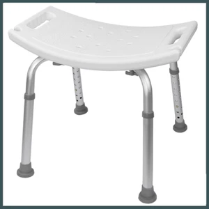 Shower Chair Seat 350lb Bath Stool Padded Height Adjustable Bathtub Seat Bench - Picture 1 of 11