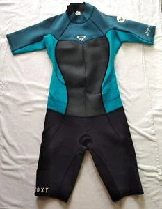 Quicksilver Roxy Damen-Neoprenanzug Syncro 2/2 mm kurzärmelig schwarz/blau Gr. 12/40 - Bild 1 von 10