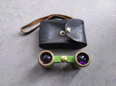 Soviet Pocket Opera Glasses Theatre Binocular 2.5x24 in leather case - Image 1 of 4
