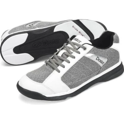 Mens Dexter Wyoming Knit Bowling Shoes Grey/White Knit Sizes 7 - 14