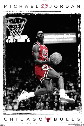 2021 UPPER DECK COSTACOS BROS MICHAEL JORDAN DUNK POSTER NEW FREE SHIP Cover