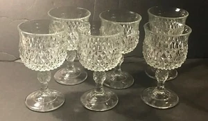 Glas Wein Wasser Kelch Klar Kristall - 6er Set - Abmessungen 5,25" x 3,0" - Bild 1 von 5
