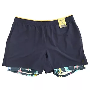 Chubbies Shorts NEW Men's Ultimate Training 2.0 Tyrannosaurus Reps 5.5 Navy XXL - Picture 1 of 13