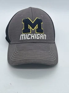 Michigan Wolverines Blue/Gray Hat Cap NCAA Top Of The World Adult Flex Fit - Picture 1 of 7