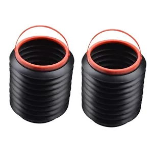 2 PACK Foldable Car Trash Bin Outdoor Fishing Buckets Trash Can - Picture 1 of 14