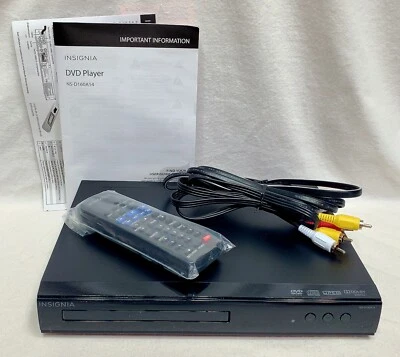 Reproductor de DVD de caja abierta Insignia NS-D160A14 REPRODUCTOR DE DVD/CD negro probado funciona muy bien Foto 1 de 4