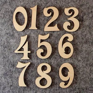 Victoria Font Number Set 3mm or 6mm Plywood 0-9, 10 Characters - Picture 1 of 1