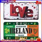 Licence Plate Sheet Metal Drawing Metal Painting Tin Wall Home Poster for Room