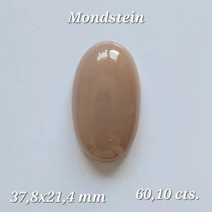 Mondstein Braun Oval Cabochon Glänzend Edelsteine 37.8 x 9.5mm 51,39 Carats Echt - Bild 1 von 3