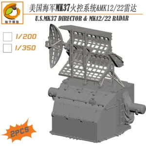 1/350/200 US Navy MK37 Sistema di controllo antincendio & radar MK12/22 2 PZ - Foto 1 di 15