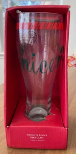 Lenox Naughty & Nice 22 Unzen Weihnachten Bierglas - Bild 1 von 3