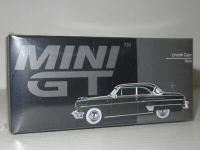 Mini GT, LINCOLN CAPRI en negro (1954) LHD #448, escala 1:64 en caja sellada Foto 1 de 4