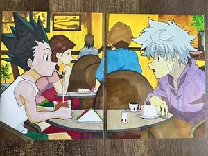 Arte de pared Hunter X Hunter Gon Kilua impresión artística de anime de 2 paneles 8x10 Meruem Netero - Imagen 1 de 3