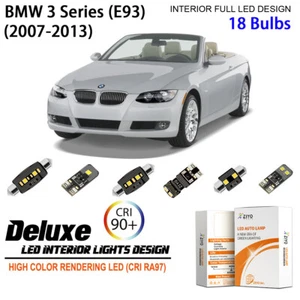 18 Bulb LED Interior Light Kit 6000K Cool White For E93 BMW 3 Series Convertible - Picture 1 of 9