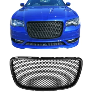 Chrysler 300 Front Hood Mesh Grille Black 2015 - 2022 - Picture 1 of 2