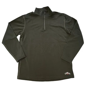 Hot Chillys Mens Small Half-Zip Black Pullover Moisture-Wicking Warm Layer READ - Picture 1 of 11
