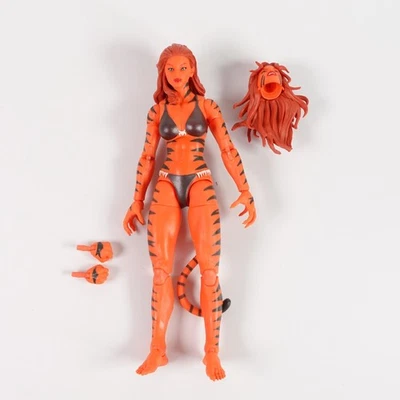 Figura de acción Marvel Legends Tigra Retro Collection 6 pulgadas Feline Fury Hasbro Foto 1 de 4