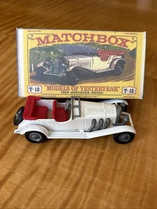 Matchbox Mint Y-10 1928 Mercedes 36/220-Models of Yesteryear- White - Picture 1 of 10