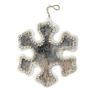 Northlight 6.25" Nature's Luxury Embellished Snowflake Christmas Ornament - Bild 1 von 3