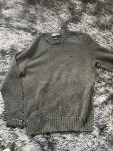 Polo Ralph Lauren Sweater Mens Large Gray Cotton Linen Blend Crewneck Pullover - Picture 1 of 4